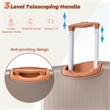 3 Piece Luggage Sets ABS Hardshell with TSA Lock and Spinner Wheels - Coppery