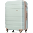 3 Piece Luggage Sets New Model 20''24''28''ABS Hardshell Suitcase (Grey Green)