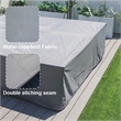 Direct Wicker Square Patio Furniture Covers Waterproof - Gray