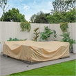 Direct Wicker Square Patio Furniture Covers Waterproof - Beige