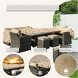 Direct Wicker Square Patio Furniture Covers Waterproof - Beige