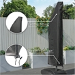 Umbrella Cover for Protective Storage 9-11' Ft Hanging Umbrella Offset - Black