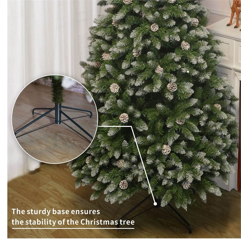 Direct Wicker 5FT PVC Artificial Christmas Tree with 619 Branch Tips&Metal Stand