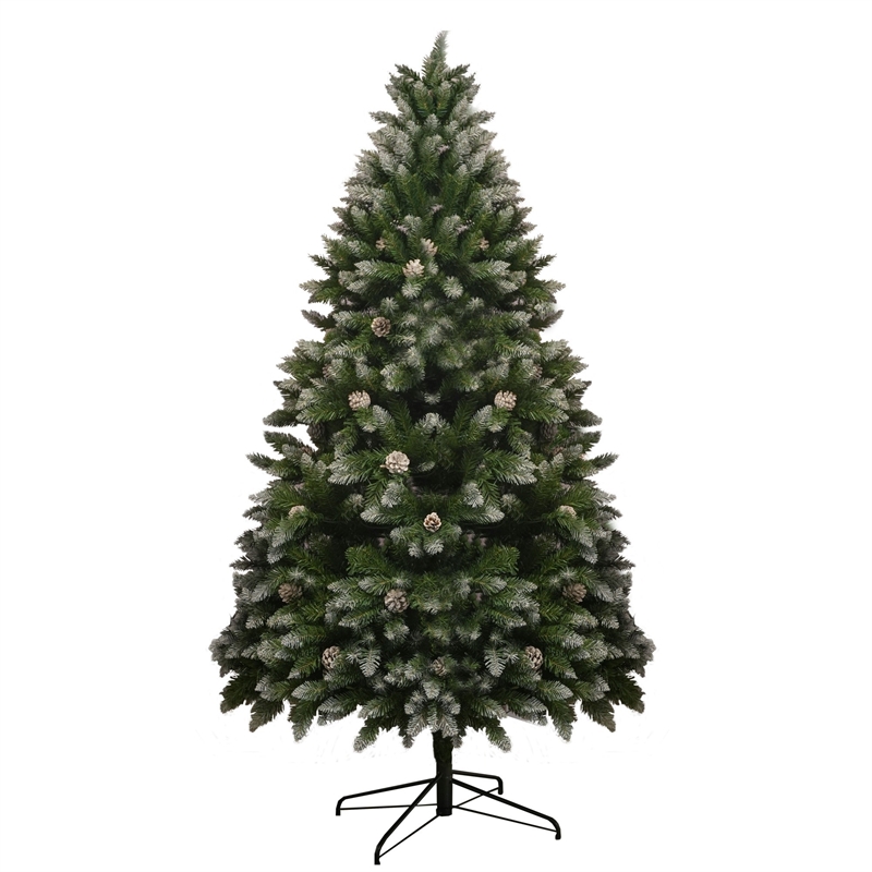 Direct Wicker 6FT PVC Artificial Christmas Tree with 883 Branch Tips&Metal Stand