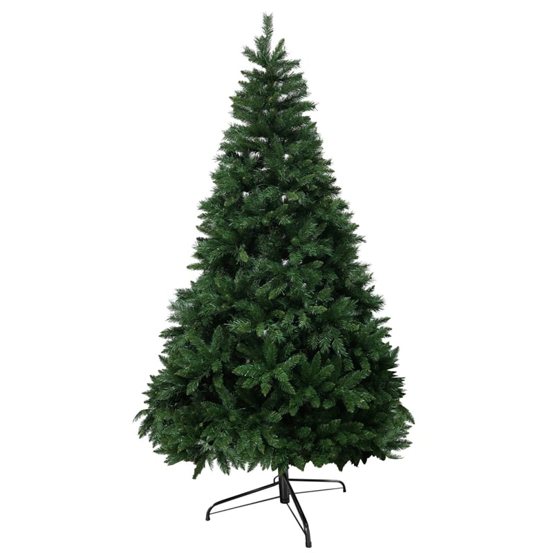 7Ft Artificial PVC Christmas Tree W/Stand Holiday Season Indoor Outdoor Green