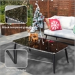 Direct Wicker 4-piece Outdoor Aluminum Rattan Patio Sofa Set with Cushions- Gray