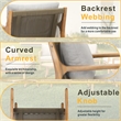 Direct Wicker 4 PCS Acacia  Patio Furniture Set with  Cushions and Coffee Table