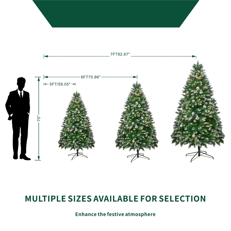Direct Wicker 5 ft Pre-Lit Christmas Tree with 250 LED Lights & 44 Pine Cones