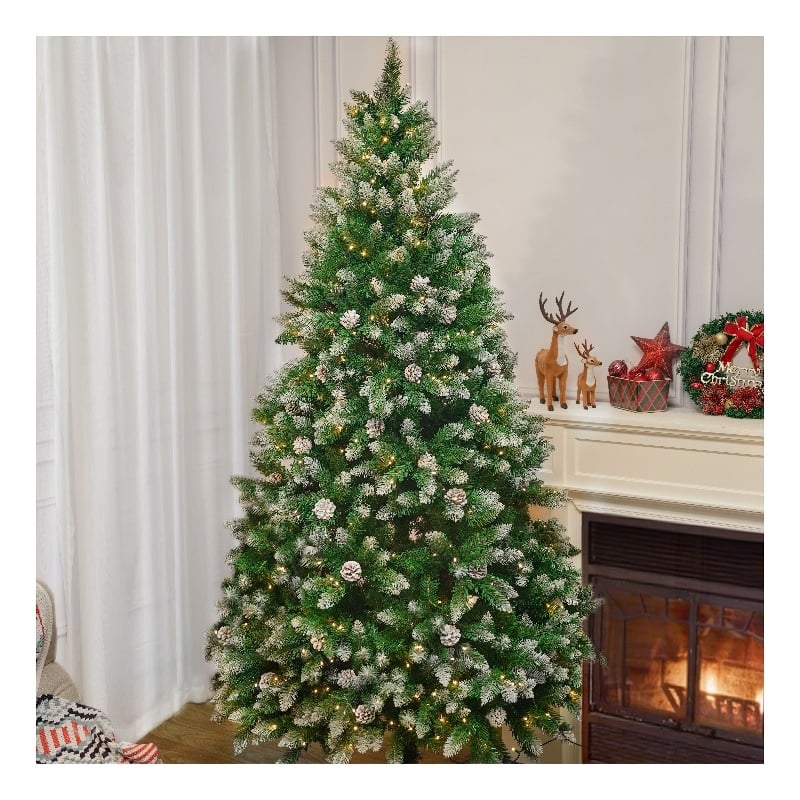 Direct Wicker 5 ft Pre-Lit Christmas Tree with 250 LED Lights & 44 Pine Cones