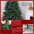 Direct Wicker 7Ft Pre-Lit Christmas Tree with 450 Color-Changing LED Lights