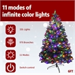 Direct Wicker 7Ft Pre-Lit Christmas Tree with 450 Color-Changing LED Lights