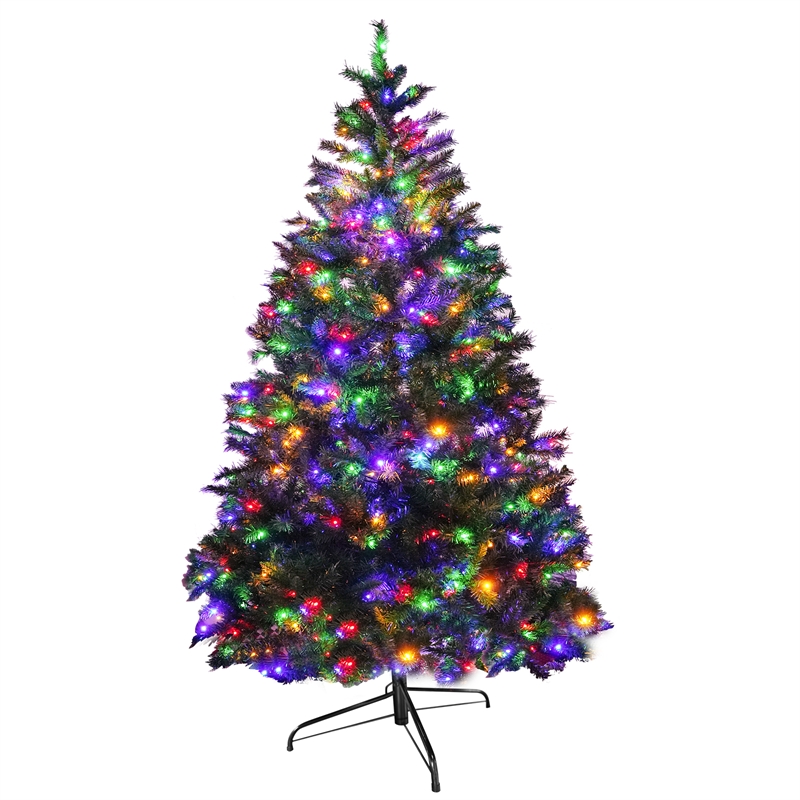 Direct Wicker 7Ft Pre-Lit Christmas Tree with 450 Color-Changing LED Lights