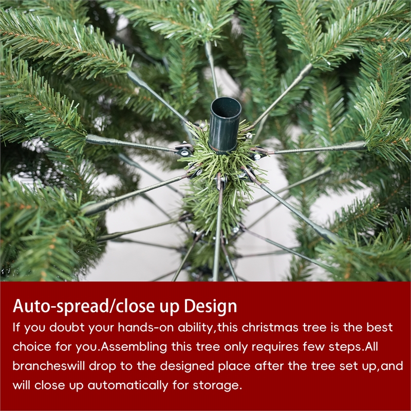 Direct Wicker 7Ft Pre-Lit Christmas Tree with 450 Color-Changing LED Lights