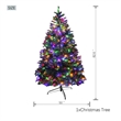 Direct Wicker 7Ft Pre-Lit Christmas Tree with 450 Color-Changing LED Lights