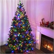 Direct Wicker 7Ft Pre-Lit Christmas Tree with 450 Color-Changing LED Lights
