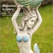 Ocean Style 11.61' x 7.68' x 23.23' Magnesium Oxide Mermaid Statue