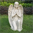 Magnesium Oxide 26.77' Kneeling Angel Statue Sculpture-Handcrafted Art