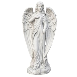 12.2&quot Magnesium Oxide Angel Statue Sculpture for Indoor Garden Outdoor Decor