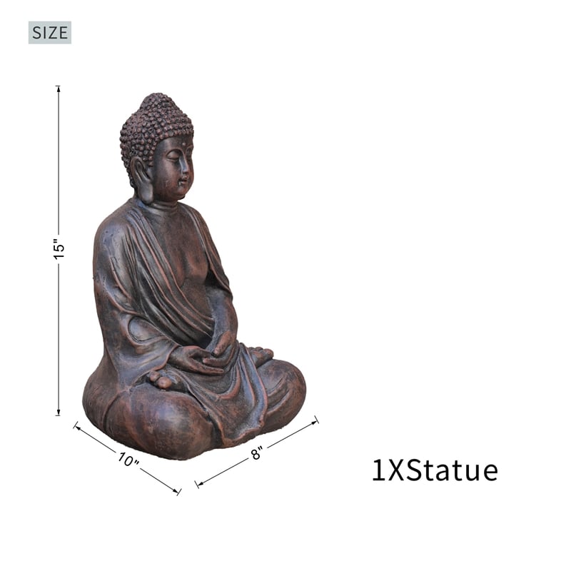 Serene Buddha Magnesium Oxide Sculpture- Meditation Spaces