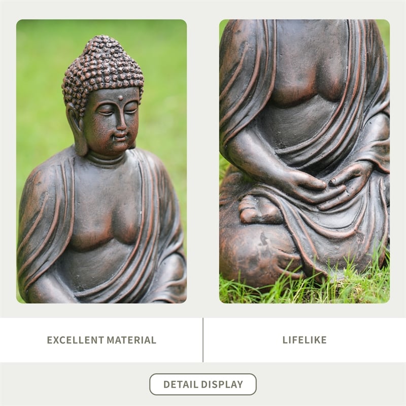 Serene Buddha Magnesium Oxide Sculpture- Meditation Spaces