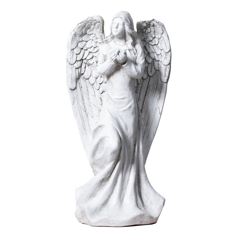 18.5' Tall Magnesium Oxide Angel Statue Sculpture Art for Indoor Garden Outdoor