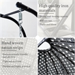 Double Wicker Outdoor Swing Egg Chair Hammock Hanging Loveseat with Stand