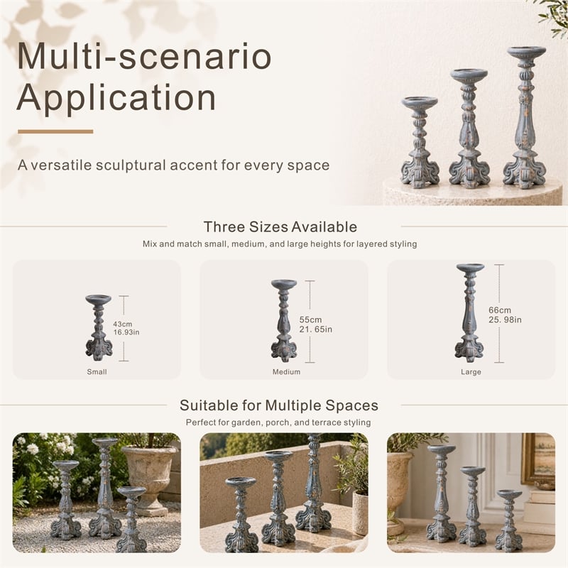 Magnesium Oxide Decorative Sculpture Elegant Garden Statue Outdoor Decor