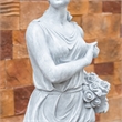 White Magnesium Oxide Garden Sculpture Elegant Outdoor Decorative Statue