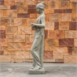 Tall Gray Magnesium Oxide Garden Sculpture Outdoor Decorative Statue