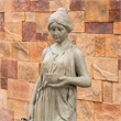Tall Gray Magnesium Oxide Garden Sculpture Outdoor Decorative Statue