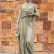 Tall Gray Magnesium Oxide Garden Sculpture Outdoor Decorative Statue