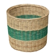 D-Art Collection Traditional Wicker/Rattan Magazine Basket in Natural