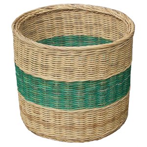 d-art collection traditional wicker/rattan magazine basket in natural
