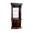 D-Art Collection Shaker Solid Mahogany Wood Space Saver Cabinet in Brown
