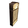 D-Art Collection Bamboo/Seagrass Tropical 4-Panel Screen Divider in Brown/Green