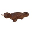 D-Art Collection Teak and Mahogany Solid Wood Medium Iguana Statue in Brown