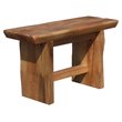 D-Art Collection Traditional Acacia Wood Capitola Bench in Dark Brown