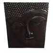 D-Art Collection Traditional Teak/Mahogany Solid Wood Buddha Frame in Dark Brown