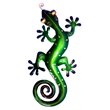 D-Art Collection Tin Metal and Iron Small Gecko Wall Decor in Green
