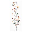 D-Art Collection Tin Leaves Wall Decor with Votive Holder in Multi-Color
