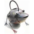 D-Art Collection Tin Metal and Iron Frog Watering Can Figurine in Multi-Color