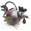D-Art Collection Tin Metal and Iron Rooster Watering Can Figurine in Multi-Color