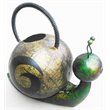 D-Art Collection Tin Metal and Iron Snail Watering Can Figurine in Multi-Color