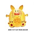 D-Art Collection Tin Metal and Iron Cat Decorative Figurine in Multi-Color