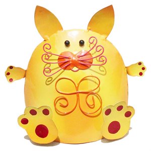 D-Art Collection Tin Metal and Iron Cat Decorative Figurine in Multi-Color