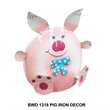 D-Art Collection Tin Metal and Iron Pig Decorative Figurine in Multi-Color