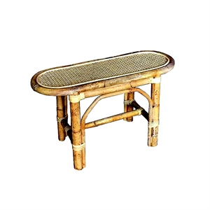D-Art Collection Havana Oval Traditional Wicker/Rattan Table in Natural