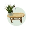 D-Art Collection Havana Oval Traditional Wicker/Rattan Table in Natural