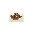 D-Art Collection Teak and Mahogany Solid Wood Turtle Statuettes in Dark Brown