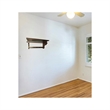 D-Art Collection Solid Mahogany Wood Wall Hanger Shelf in Dark Brown